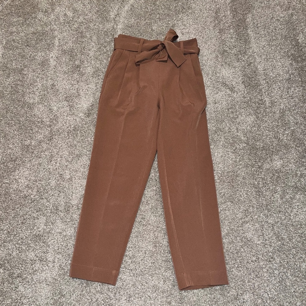 Camel tapered leg pants